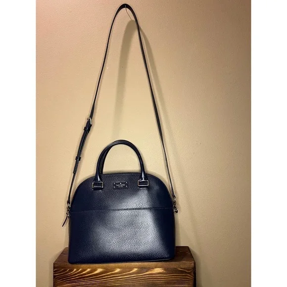 Kate Spade navy satchel - Picture 4 of 8